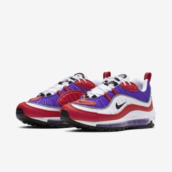 Nike Air Max 98 - Női Utcai Cipő - Lila/Piros/Fehér/Fekete